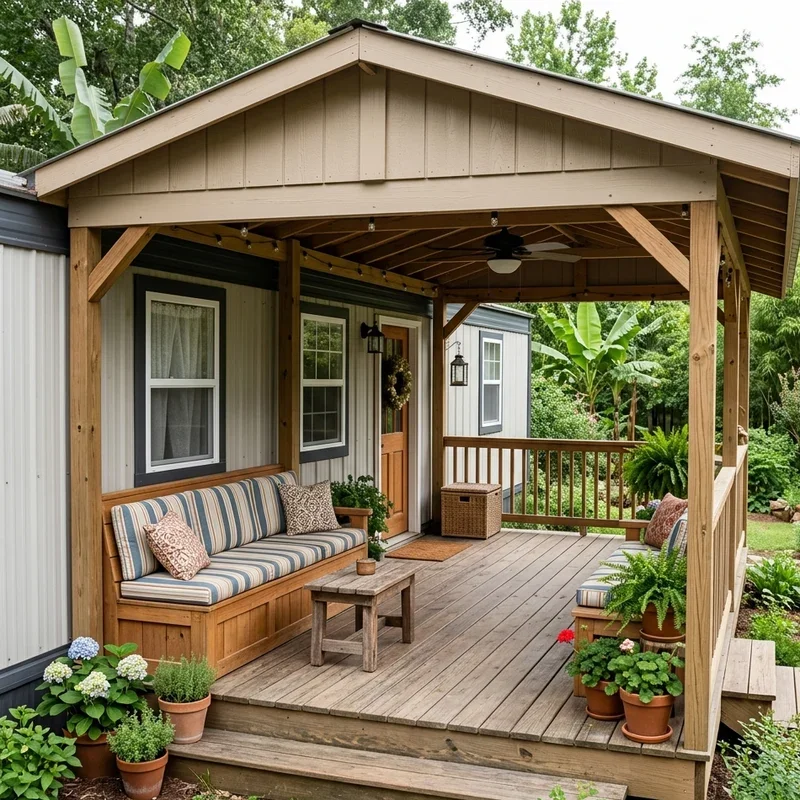 Single Wide Porch Ideas