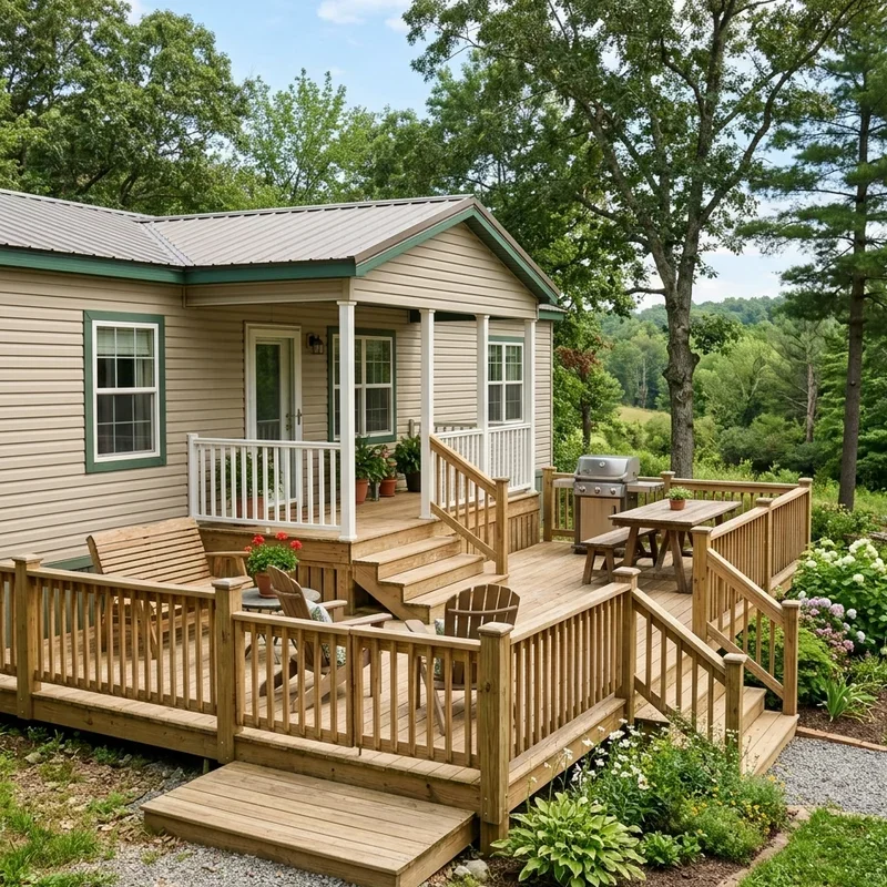 Single Wide Porch Ideas