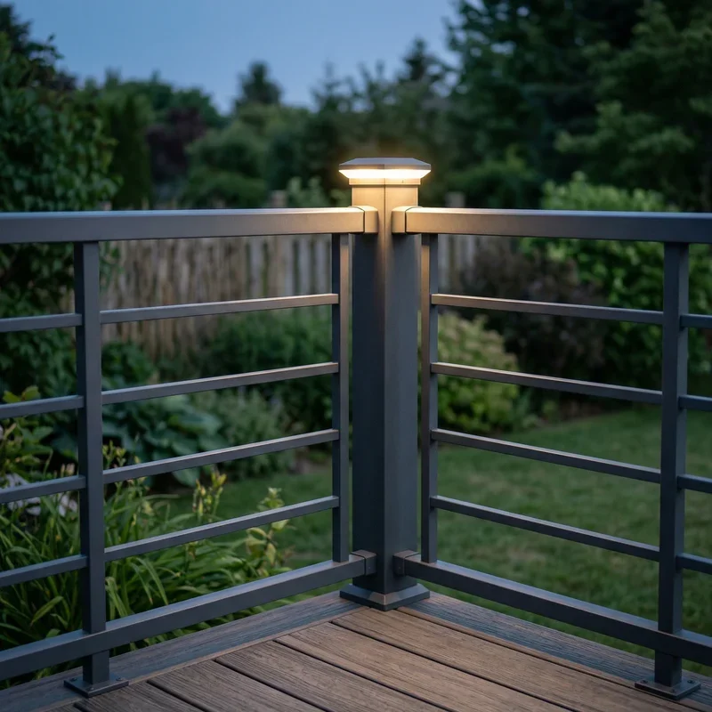 Deck Railing Corner Ideas