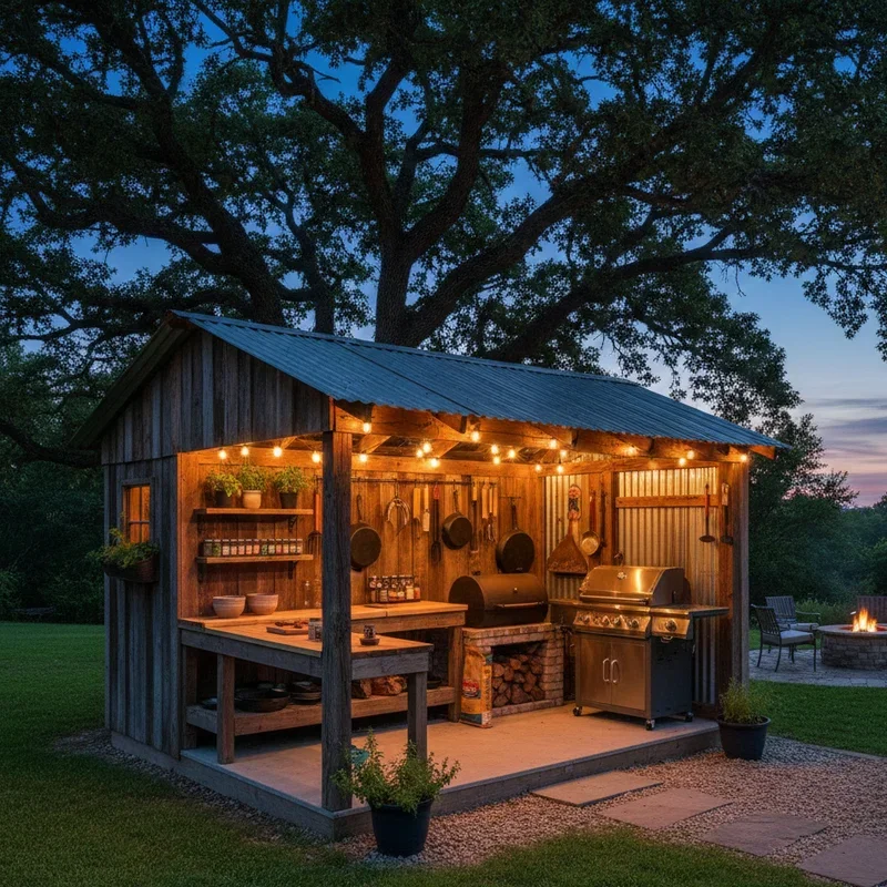 Backyard BBQ Shed Ideas