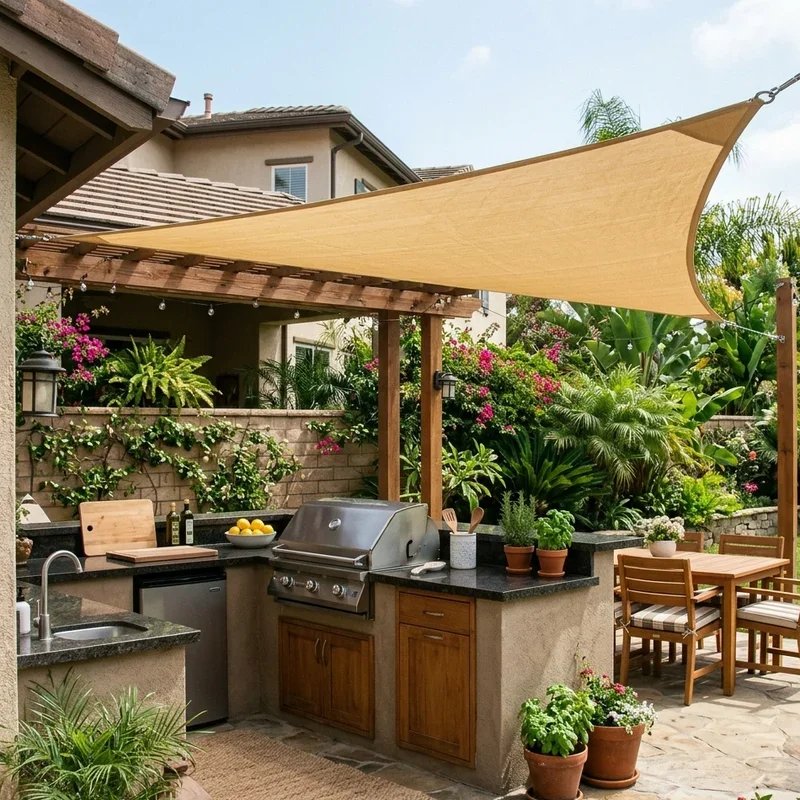 Patio Sun Shade Sail Ideas