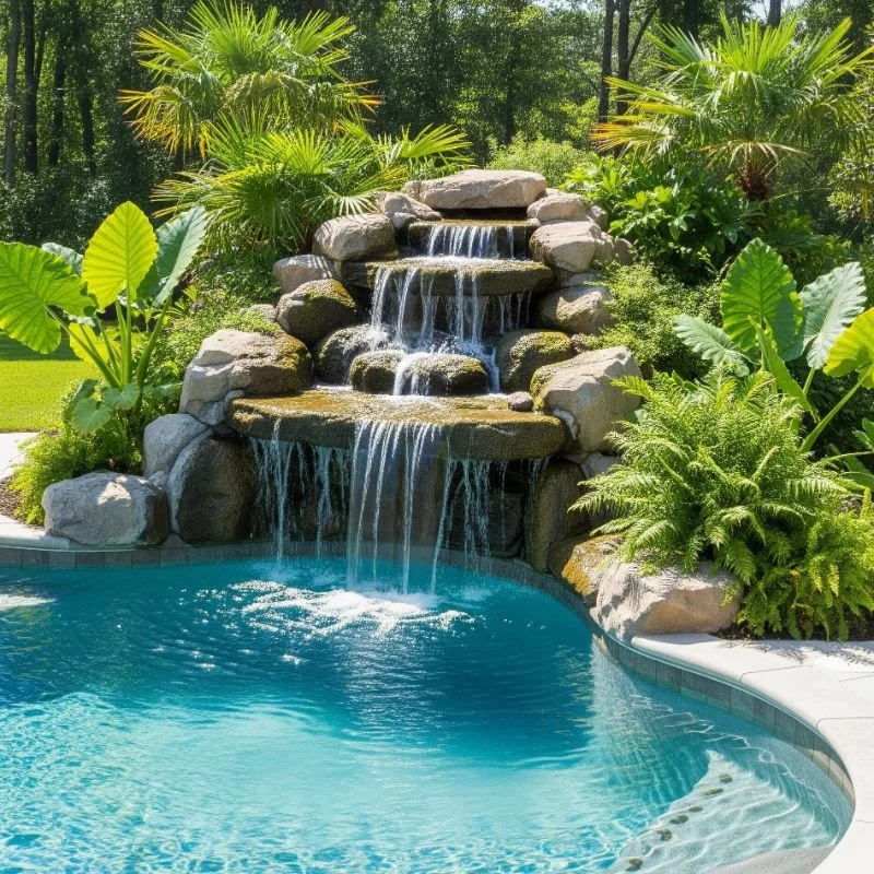 15 Pool Waterfall Ideas to Turn Your Backyard Into Bliss