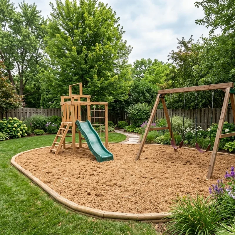 Backyard Playground Mulch Ideas