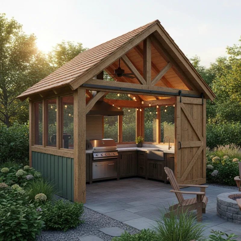 Backyard BBQ Shed Ideas