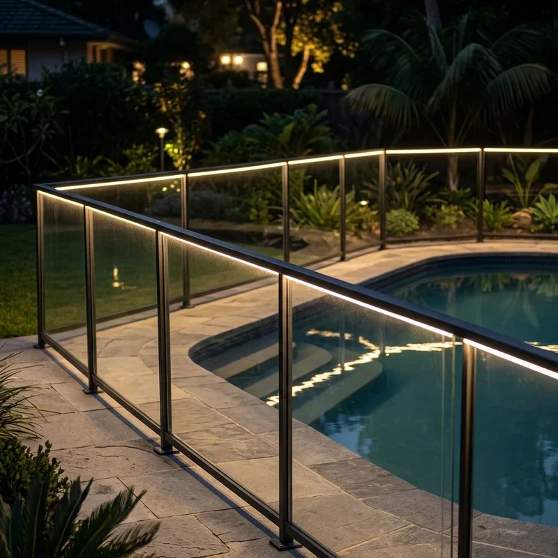 Pool Fence Lighting Ideas