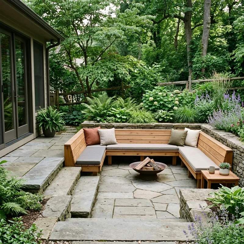 Step Down Patio Ideas