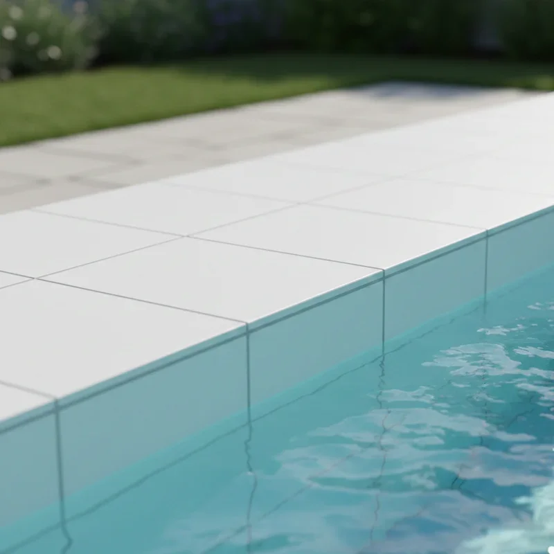 White Pool Tile Ideas