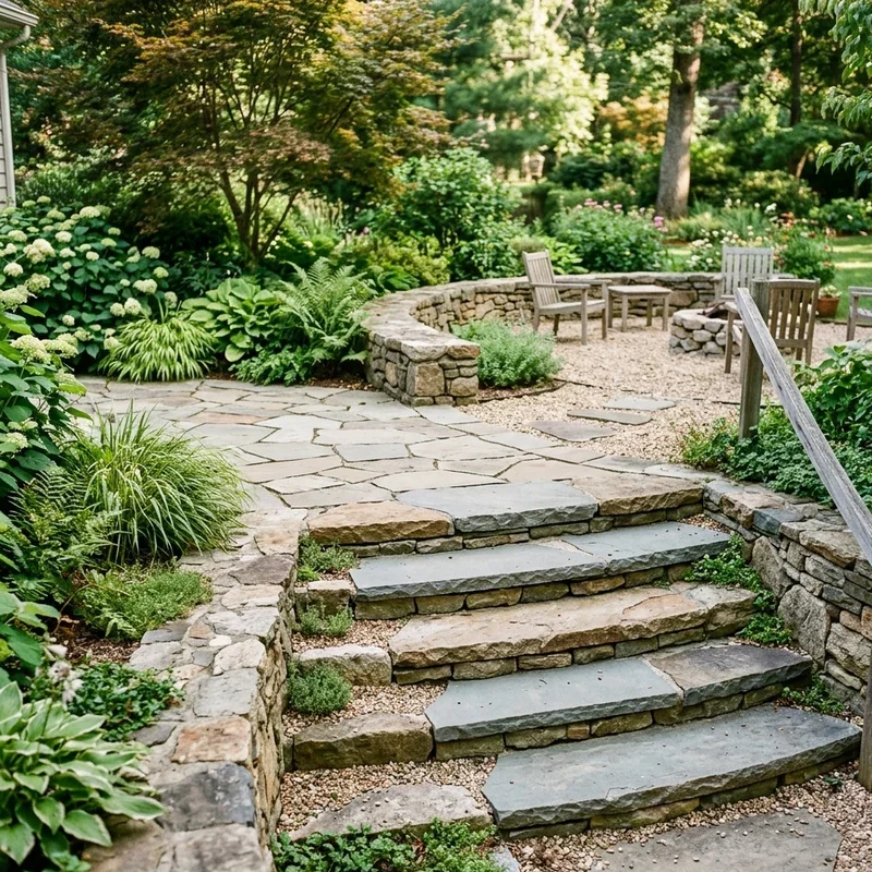 Step Down Patio Ideas
