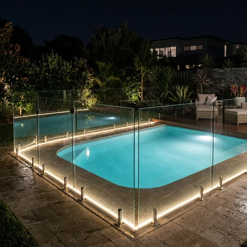 Pool Fence Lighting Ideas
