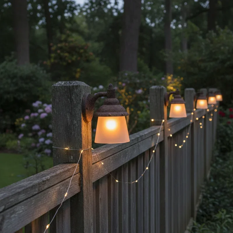 Fence Lighting Ideas