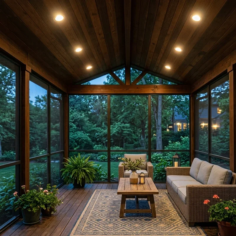 Screened Porch Lighting Ideas