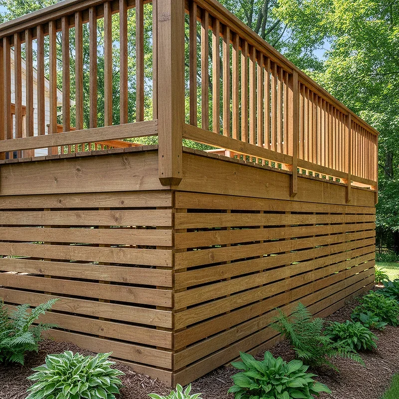 Horizontal Deck Skirting Ideas