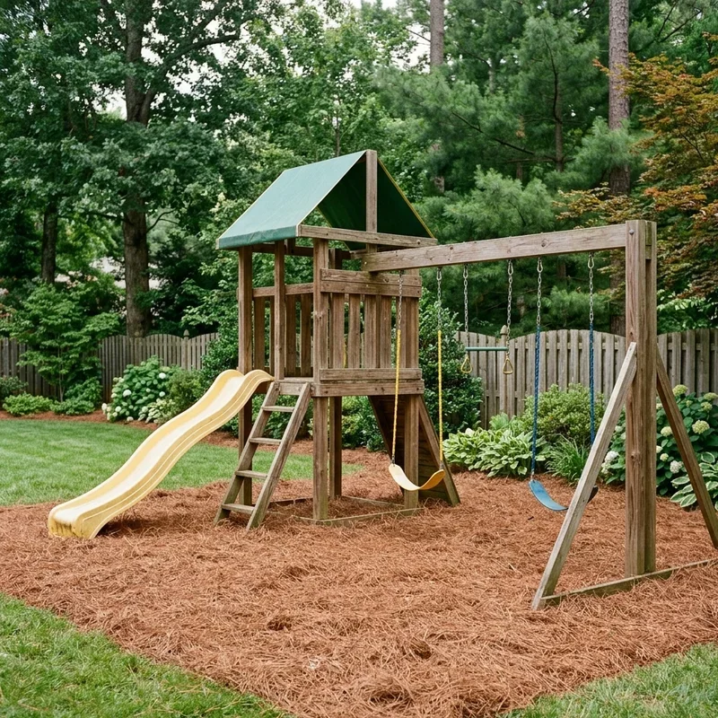 Backyard Playground Mulch Ideas