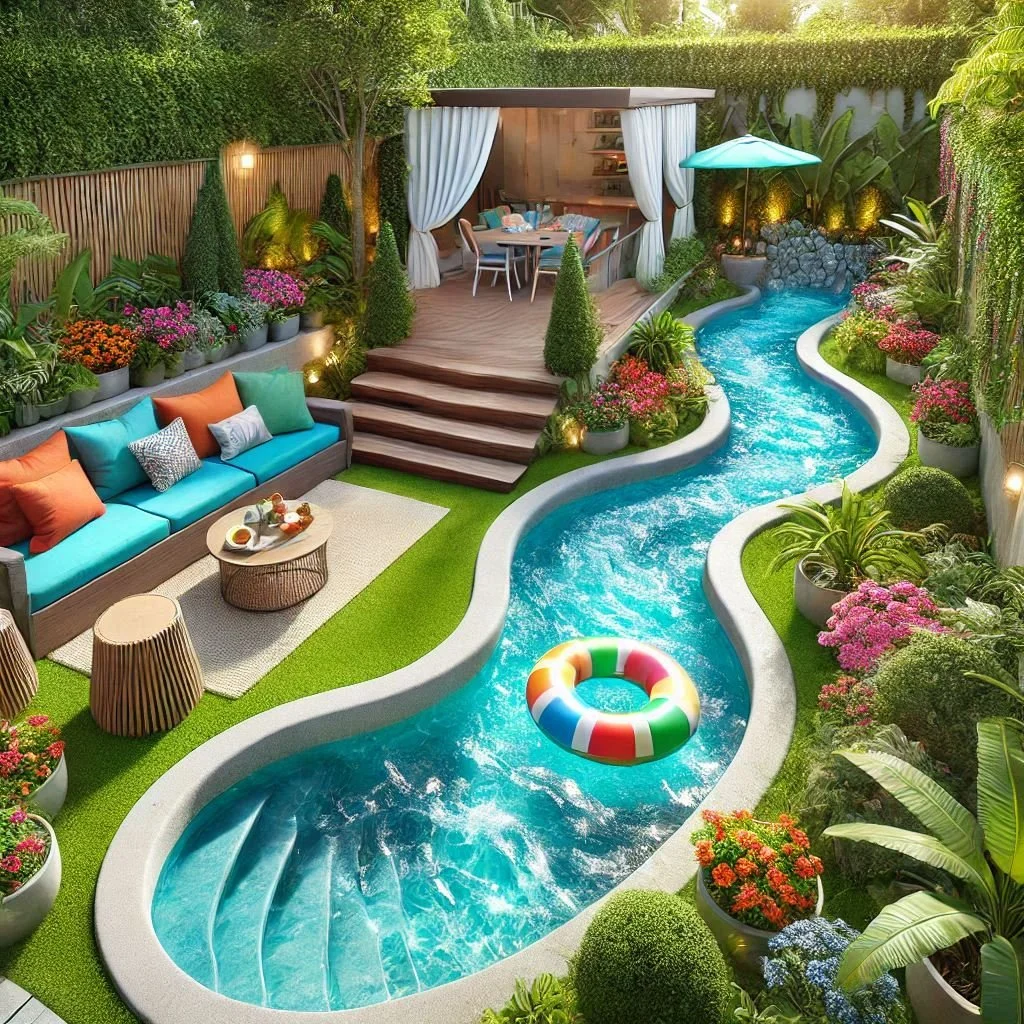 15 Unique Backyard Lazy River Ideas for Your Home