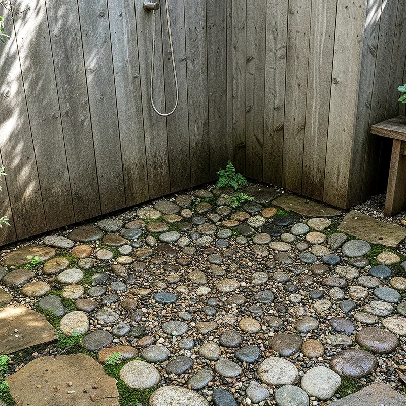 Outdoor Shower Floor Ideas
