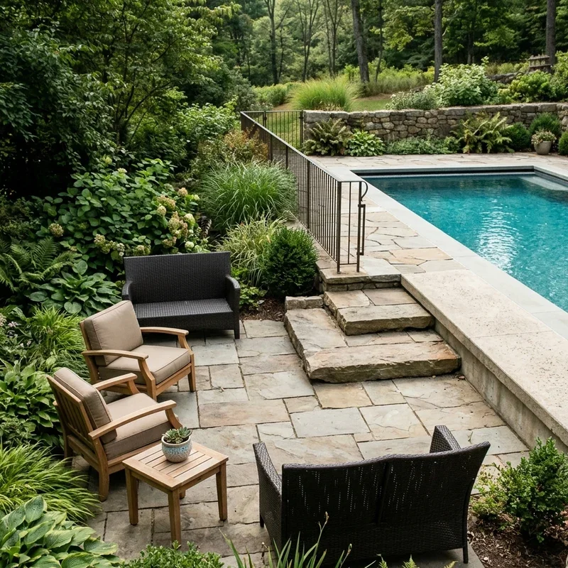 Step Down Patio Ideas