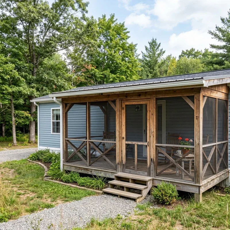 Single Wide Porch Ideas