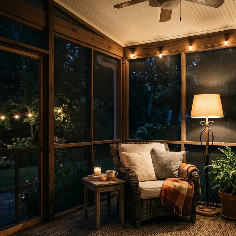 Screened Porch Lighting Ideas