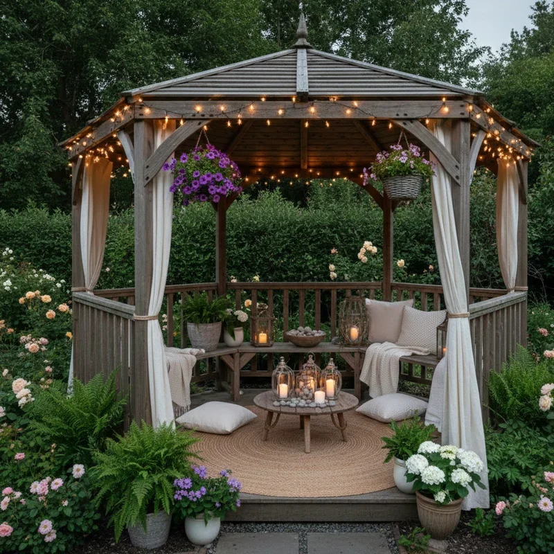Backyard Gazebo Decorating Ideas