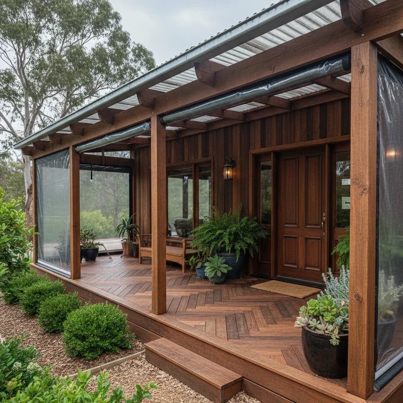 Wood Deck Front Porch Ideas