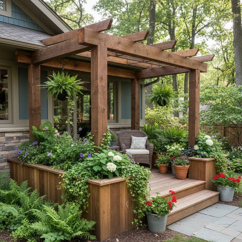 Wood Deck Front Porch Ideas