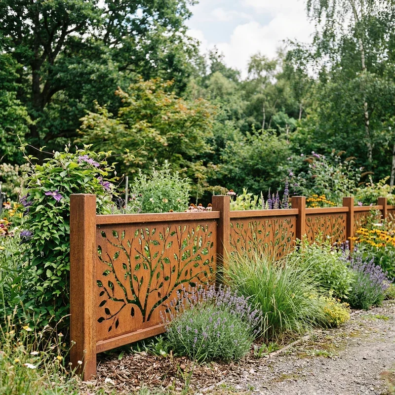 Metal Garden Fence Ideas