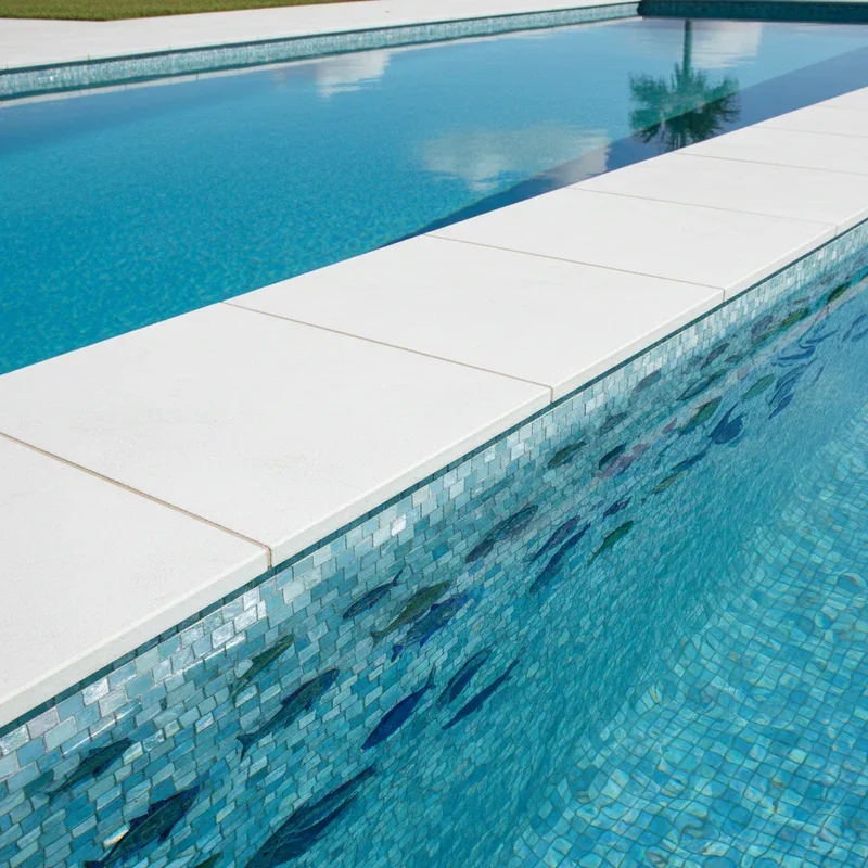 White Pool Tile Ideas