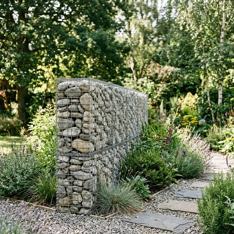 Narrow Gabion Fence Ideas