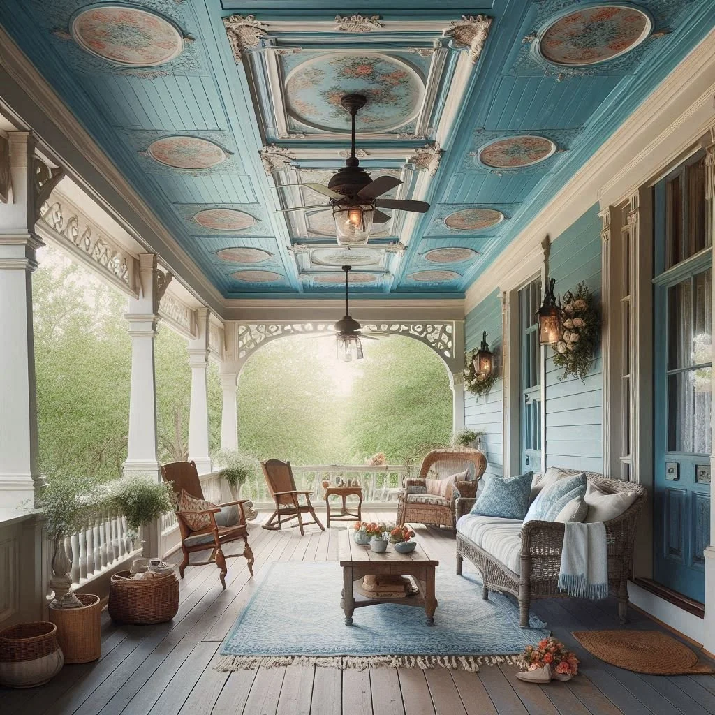 Haint Blue Porch Ceiling