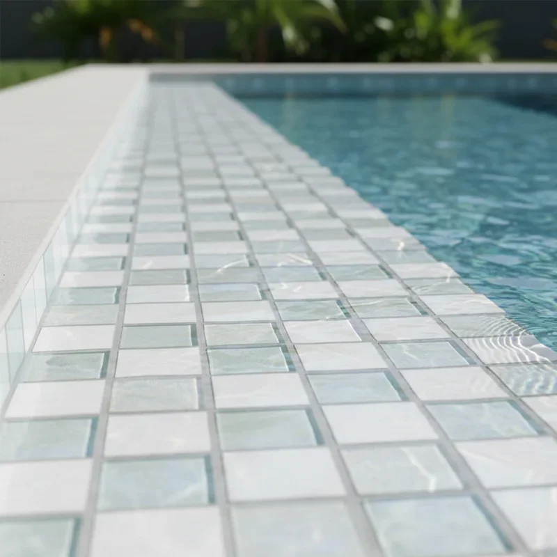 White Pool Tile Ideas