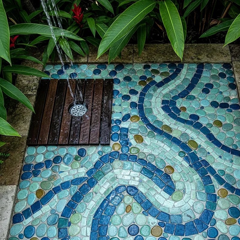 Outdoor Shower Floor Ideas