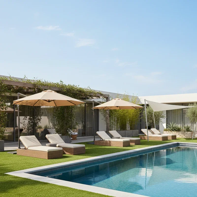 Turf Around Pool Ideas