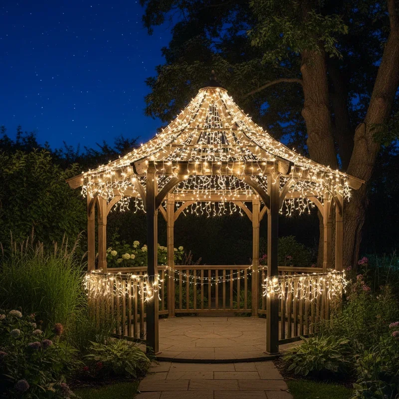 Backyard Gazebo Lighting Ideas
