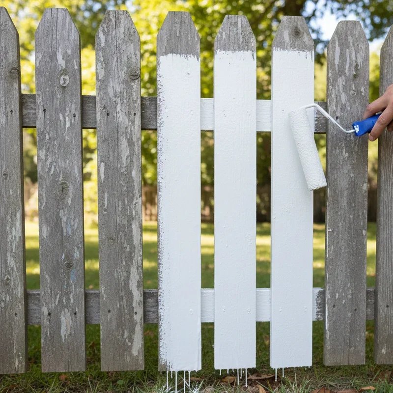 How to Paint a Fence