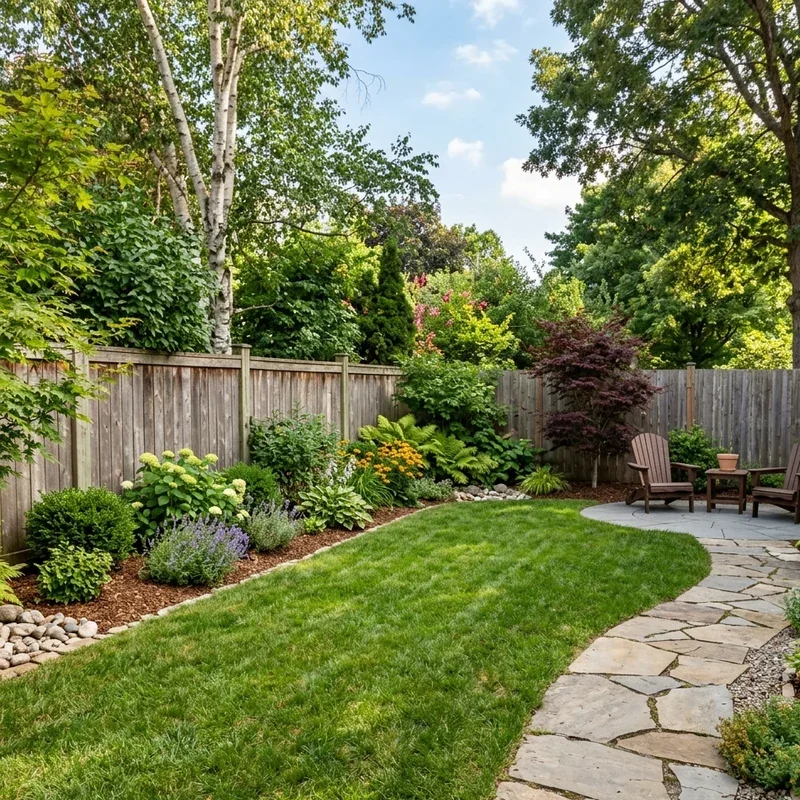 Rectangular Backyard Landscape Ideas