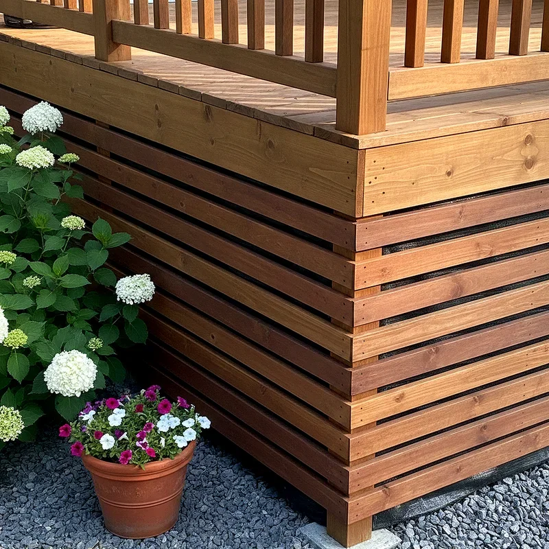 Horizontal Deck Skirting Ideas