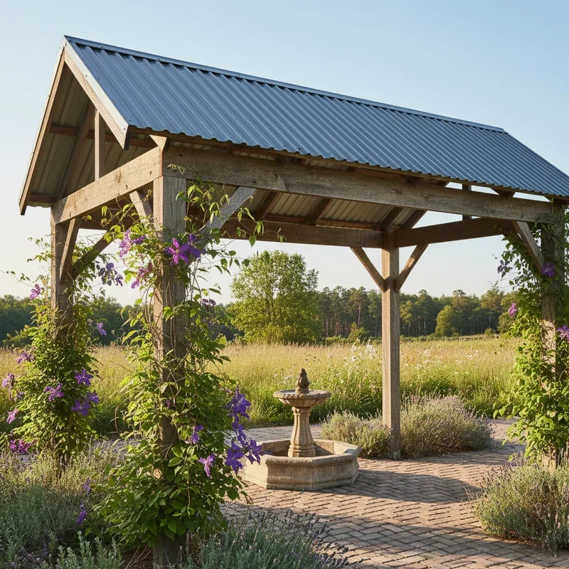 15 Pergola Ideas with Roof for Shaded Comfort