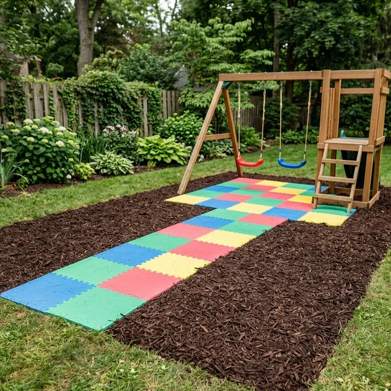 Backyard Playground Mulch Ideas