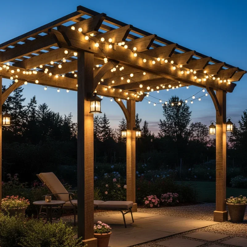 15 Pergola Lighting Ideas to Brighten Your Outdoor Space