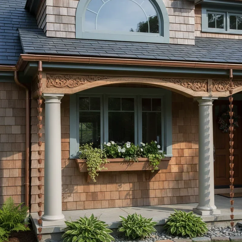 Front Porch Gutter Ideas