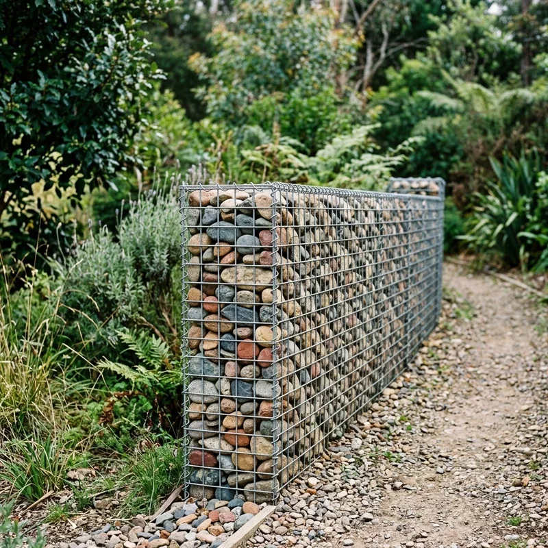 Narrow Gabion Fence Ideas