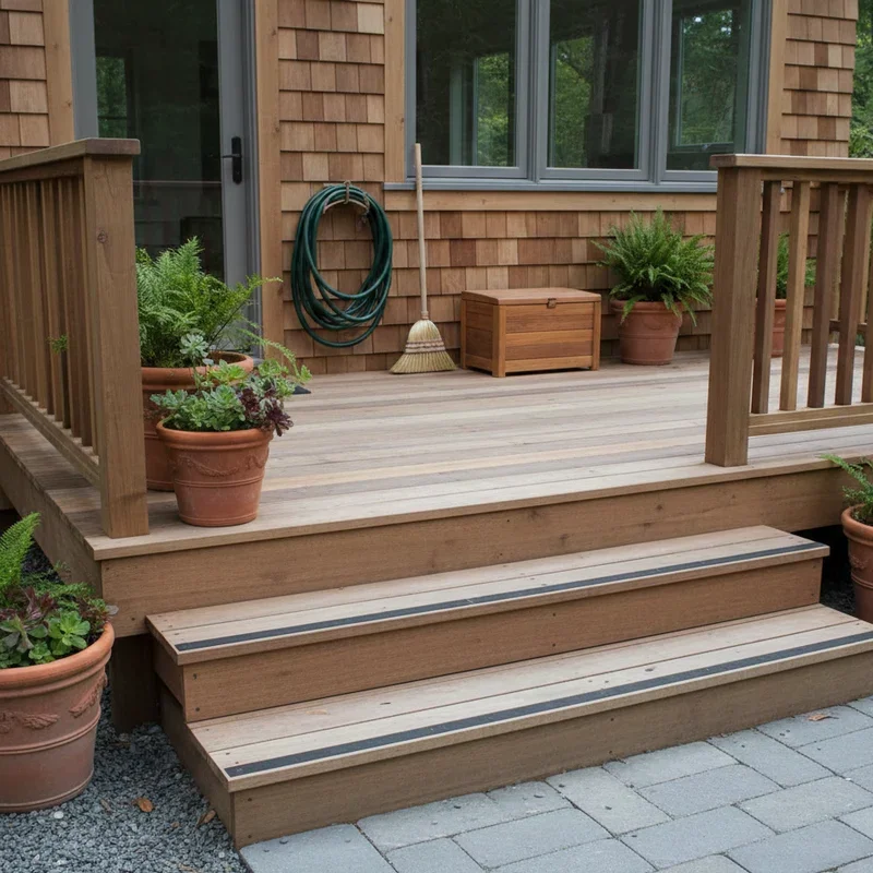 Wood Deck Front Porch Ideas