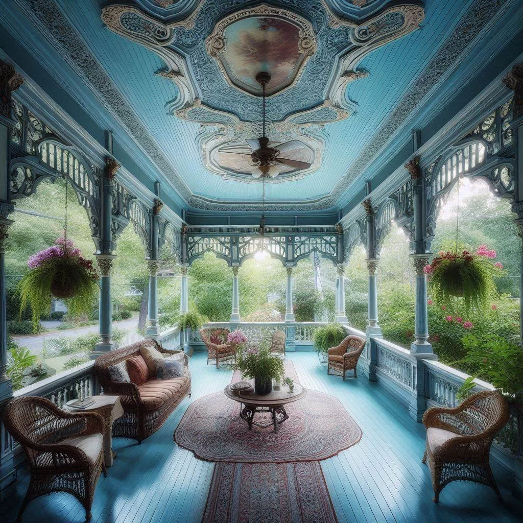 Haint Blue Porch Ceiling