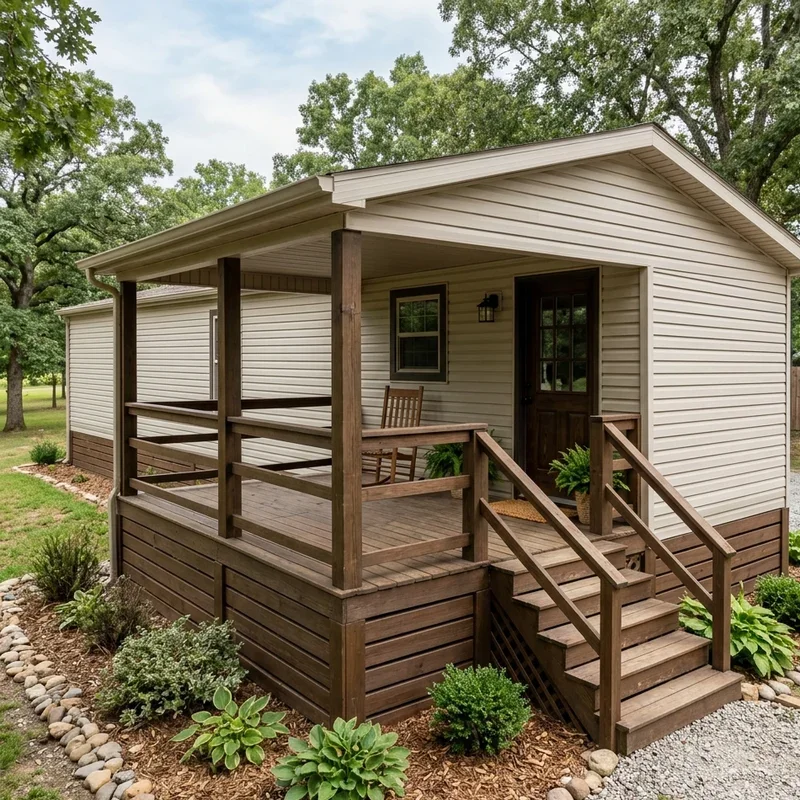 Single Wide Porch Ideas