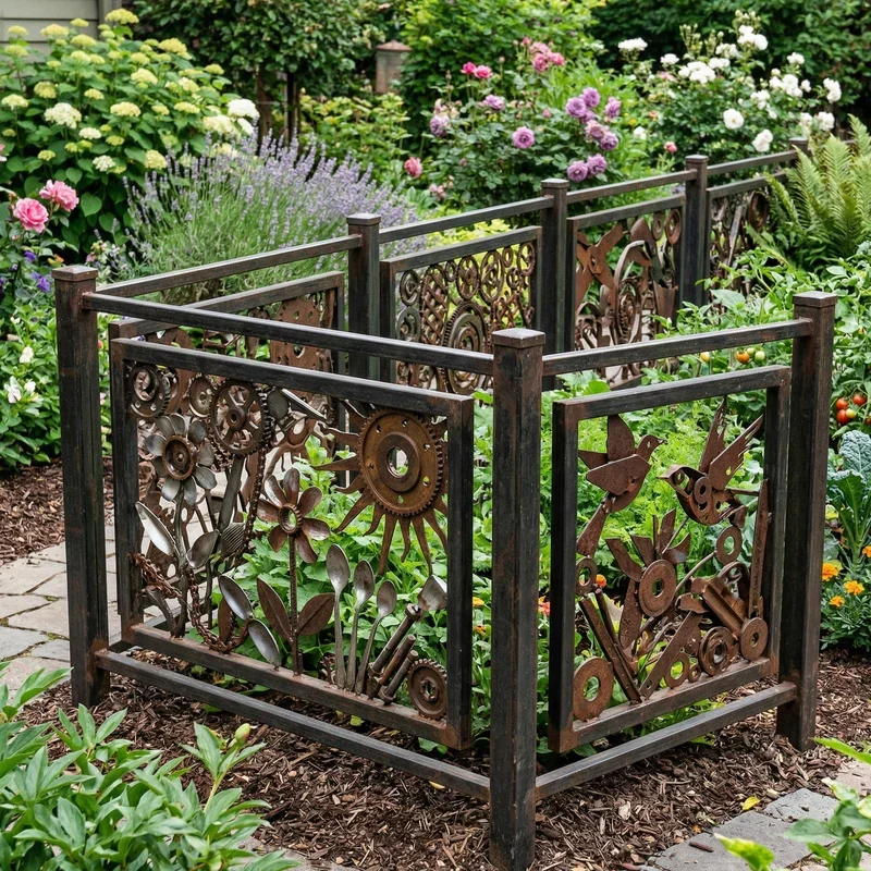 Metal Garden Fence Ideas
