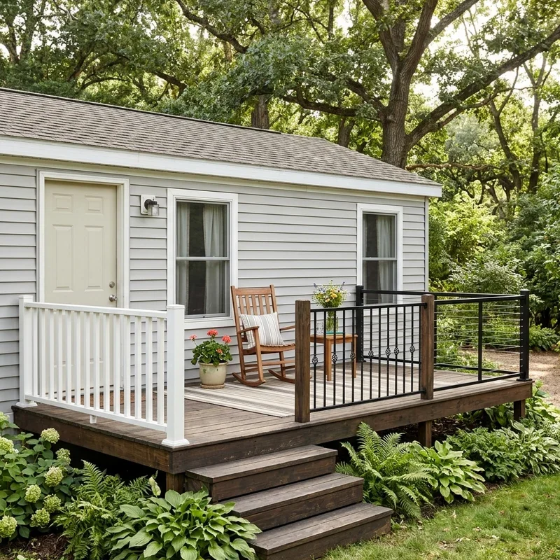 Single Wide Porch Ideas