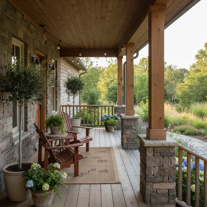 15 Wood Front Porch Ideas to Elevate Your Curb Appeal