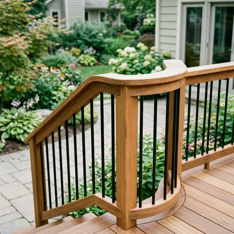 Deck Railing Corner Ideas