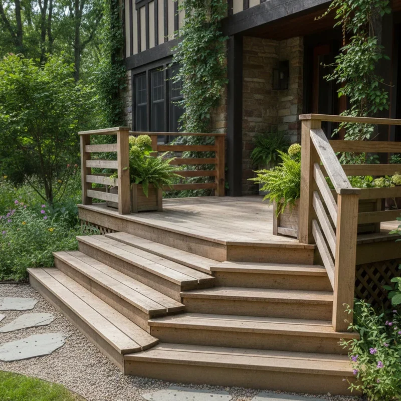 Wood Deck Front Porch Ideas