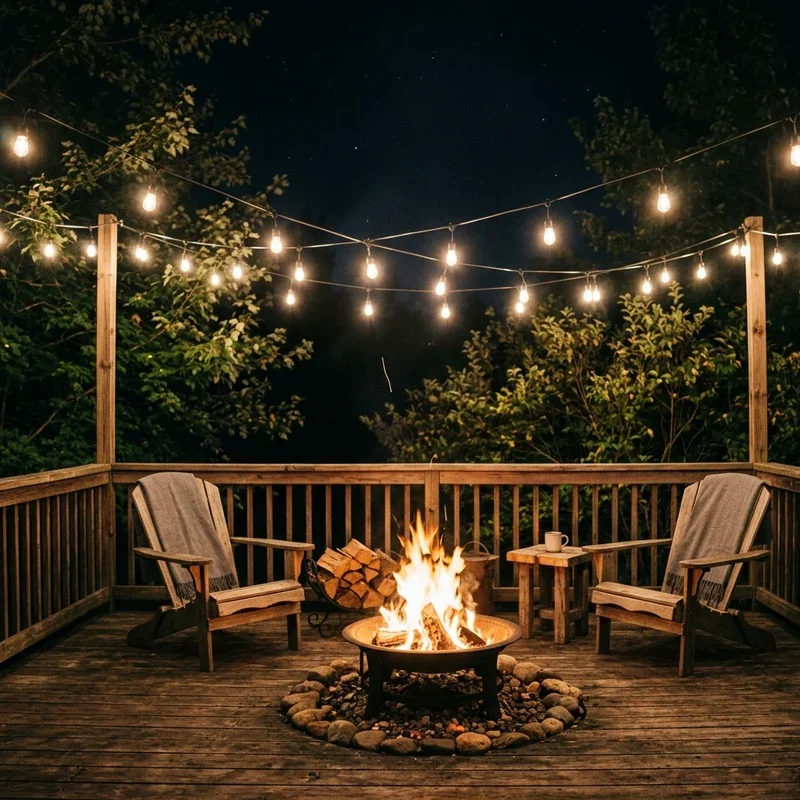 Deck With Fire Pit Ideas